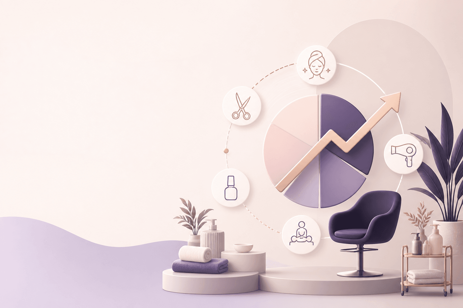 Illustration for an article about most profitable salon services