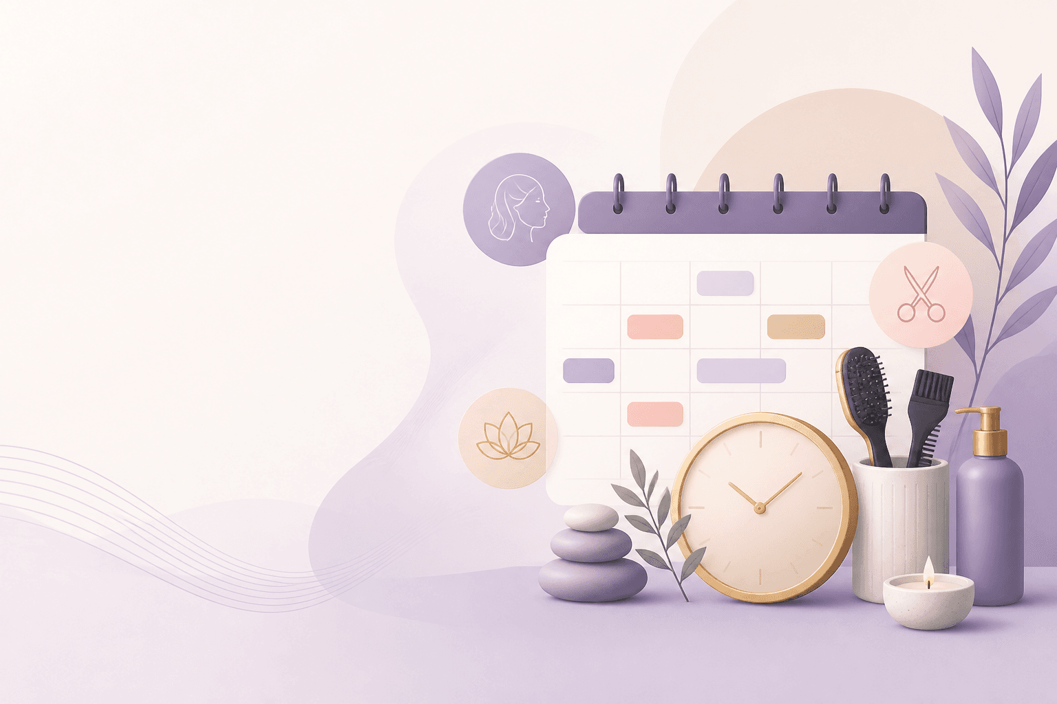 Illustration for an article about best salon scheduling software